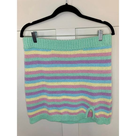 Show Me Your Mumu 3 Piece Nineties Knit Set in Pastel Dream Size M/L Striped - Picture 7 of 15